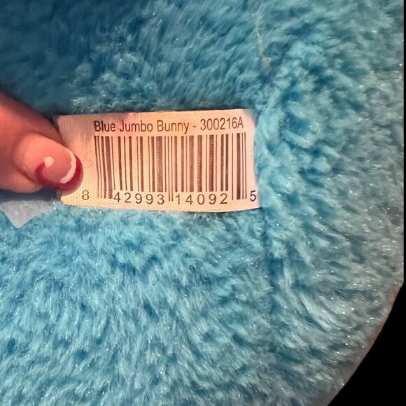 Sir PEEPS Jumbo 38" Blue Plush Bunny Easter Glasses Mustache Limited Edition - Picture 7 of 7